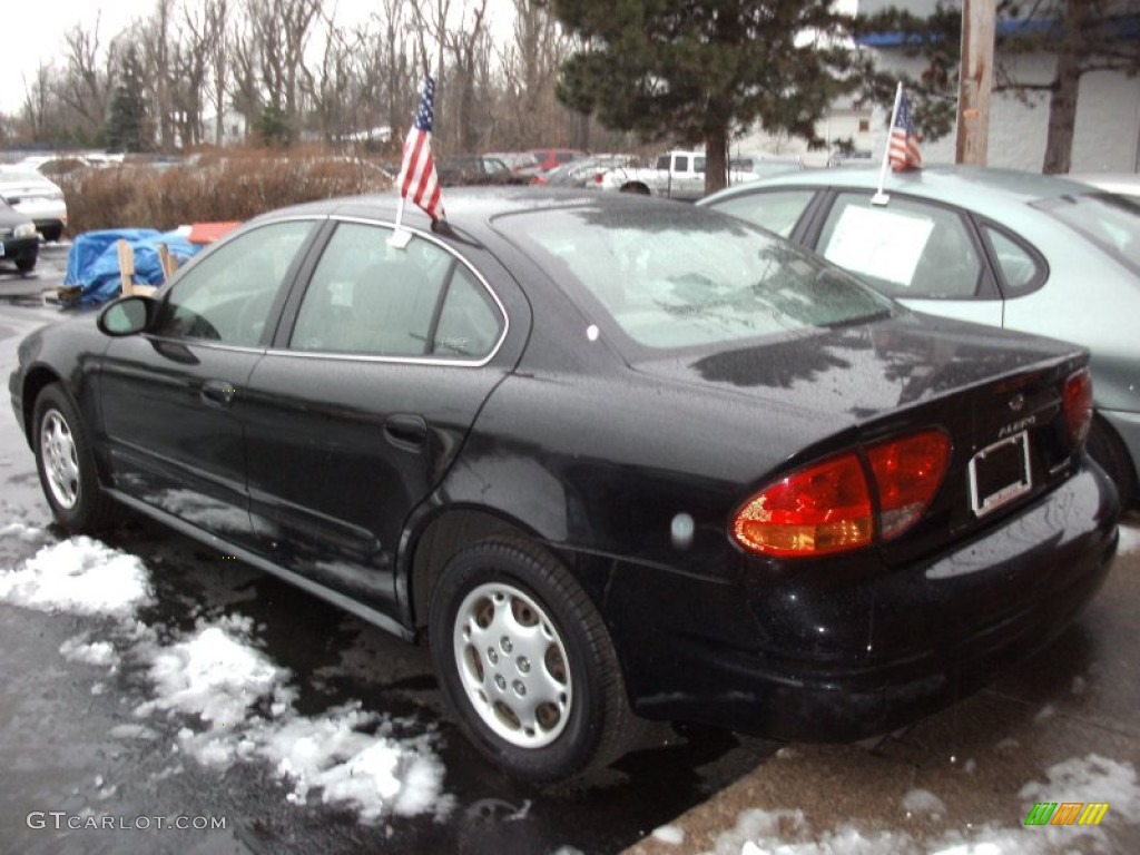 2001 Alero GX Sedan - Onyx Black / Pewter photo #2