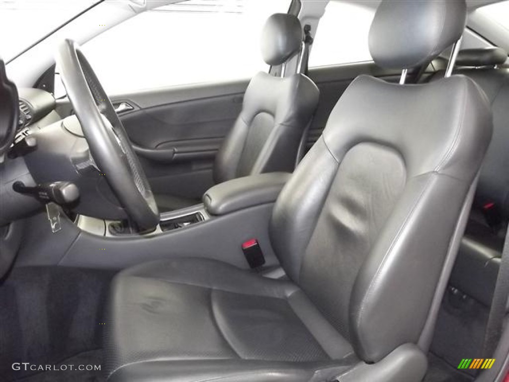 Black Interior 2002 Mercedes-Benz C 230 Kompressor Coupe Photo #57790056
