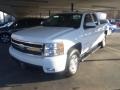 2008 Summit White Chevrolet Silverado 1500 LTZ Extended Cab 4x4  photo #27