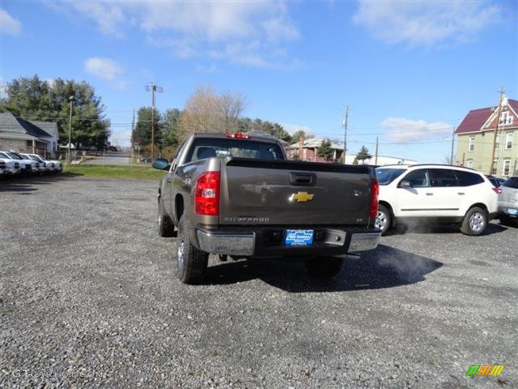 2012 Silverado 1500 Work Truck Regular Cab 4x4 - Mocha Steel Metallic / Dark Titanium photo #3