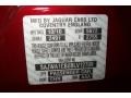  2011 XJ XJ Claret Red Metallic Color Code CHN