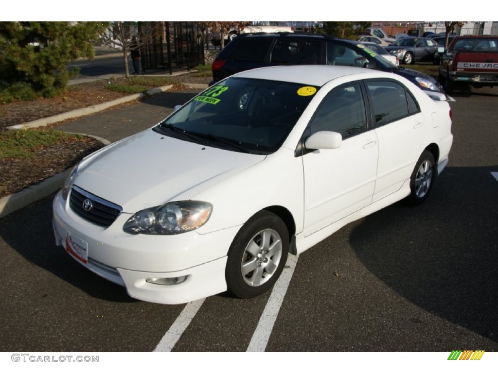 2005 Corolla S - Super White / Black photo #1