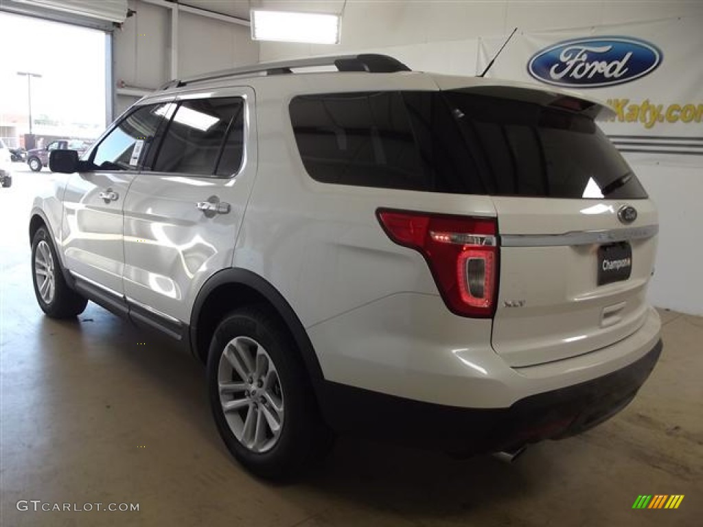 2012 Explorer XLT EcoBoost - White Platinum Tri-Coat / Medium Light Stone photo #6