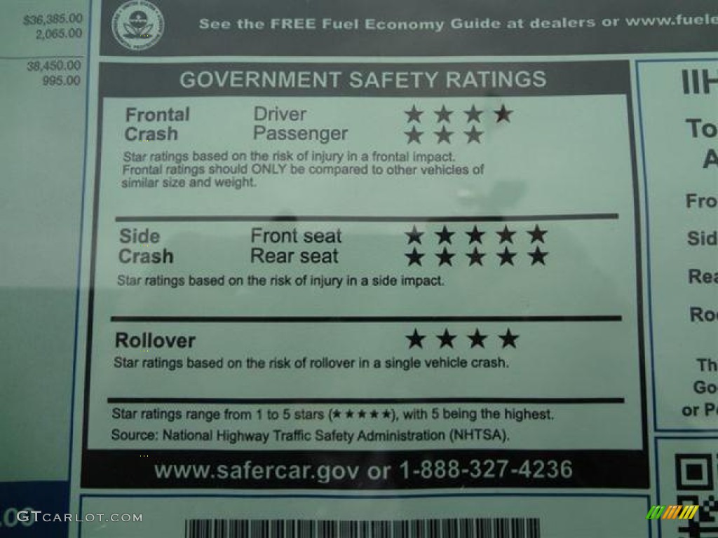 2012 Ford F150 FX2 SuperCrew Window Sticker Photo #57795525