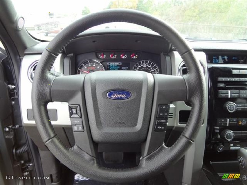 2012 Ford F150 FX2 SuperCrew Black Steering Wheel Photo #57795917