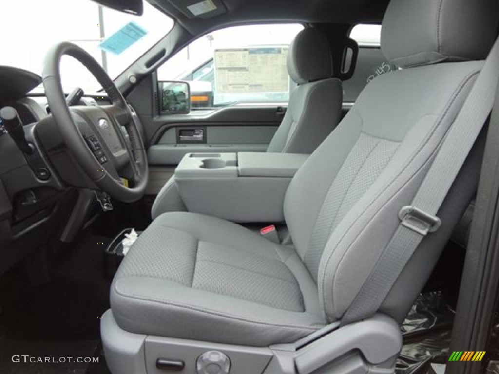 Steel Gray Interior 2012 Ford F150 XLT SuperCrew Photo #57796266