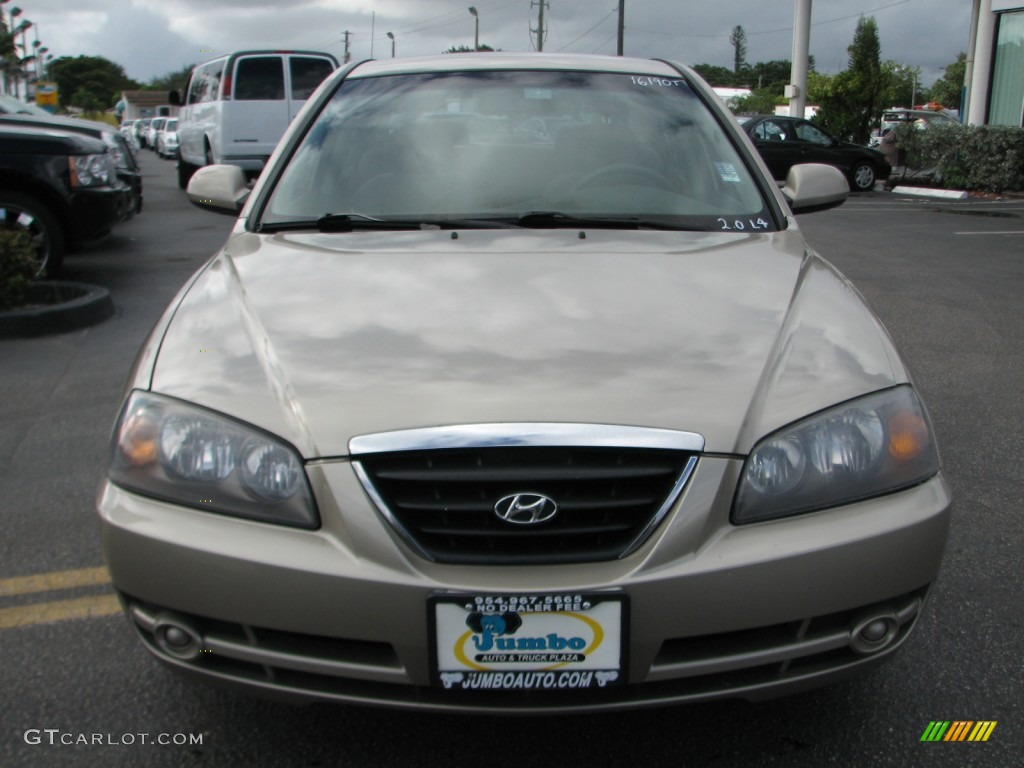 2006 Elantra GLS Sedan - Champagne Beige / Gray photo #3