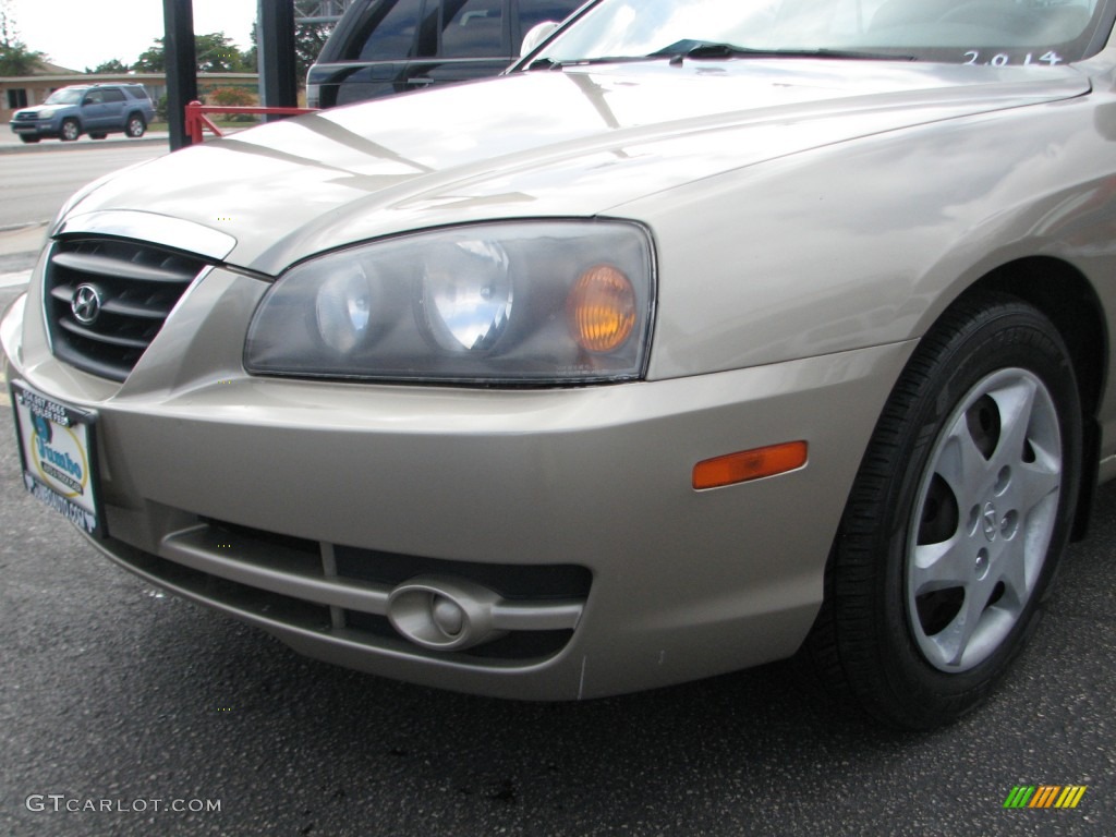 2006 Elantra GLS Sedan - Champagne Beige / Gray photo #4