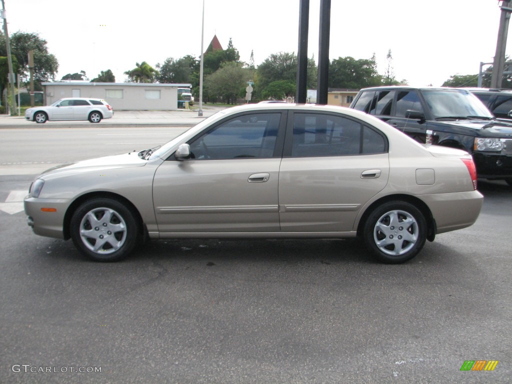 2006 Elantra GLS Sedan - Champagne Beige / Gray photo #6