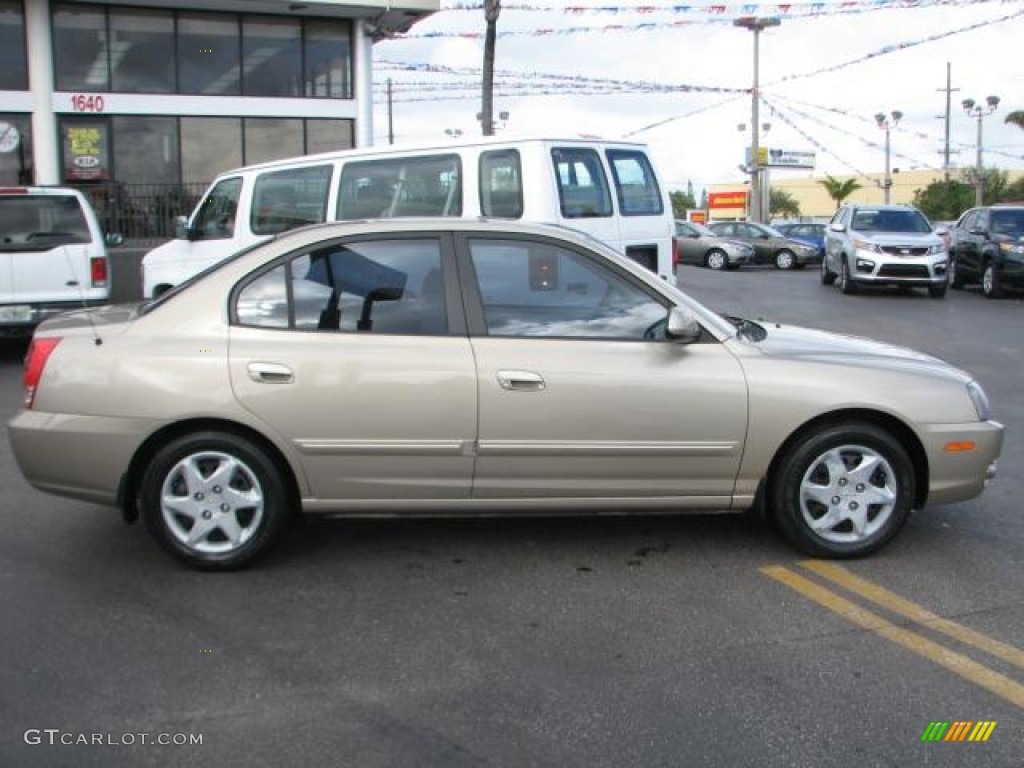 2006 Elantra GLS Sedan - Champagne Beige / Gray photo #10