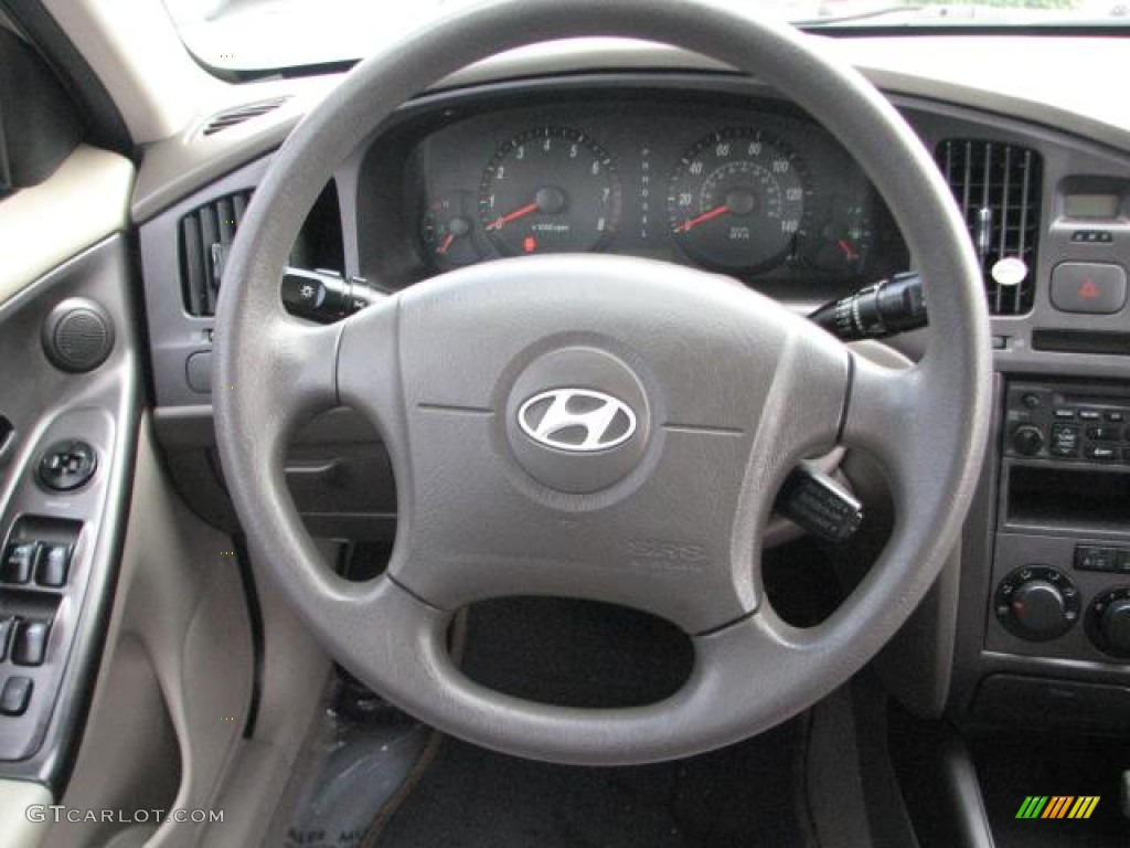 2006 Elantra GLS Sedan - Champagne Beige / Gray photo #13