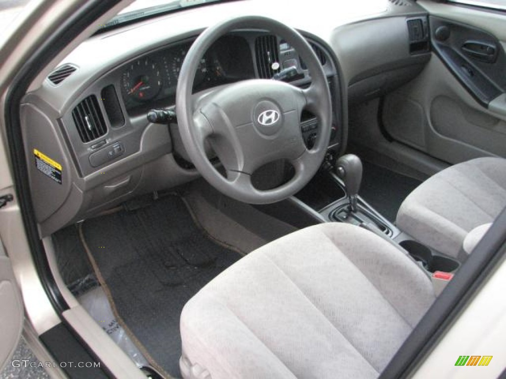 2006 Elantra GLS Sedan - Champagne Beige / Gray photo #17