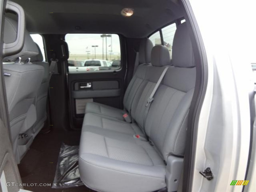 Steel Gray Interior 2012 Ford F150 XLT SuperCrew Photo #57796474
