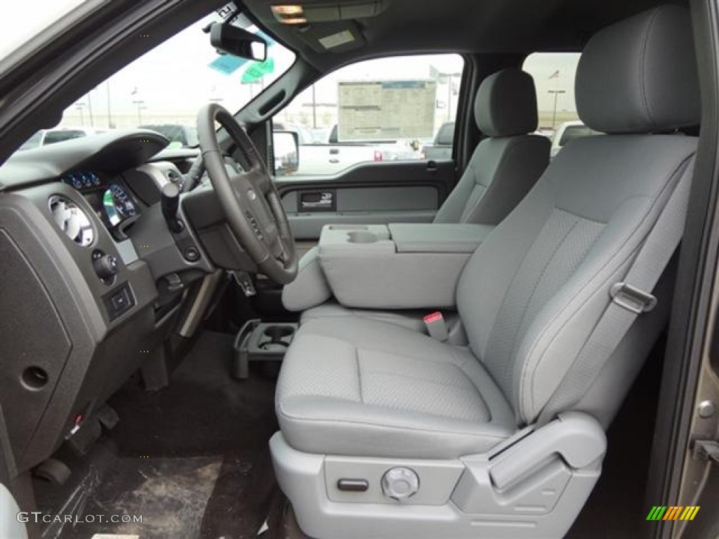 Steel Gray Interior 2012 Ford F150 XLT SuperCrew Photo #57796655