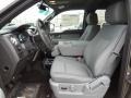 Steel Gray 2012 Ford F150 XLT SuperCrew Interior Color