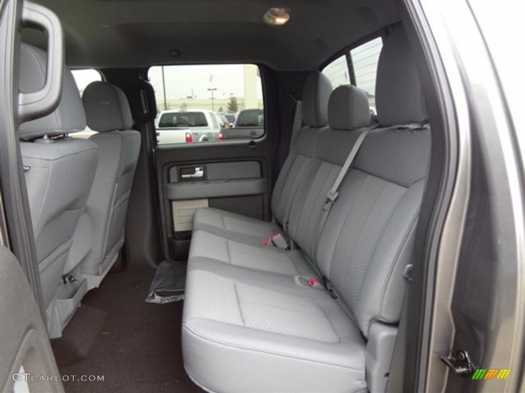 Steel Gray Interior 2012 Ford F150 XLT SuperCrew Photo #57796663