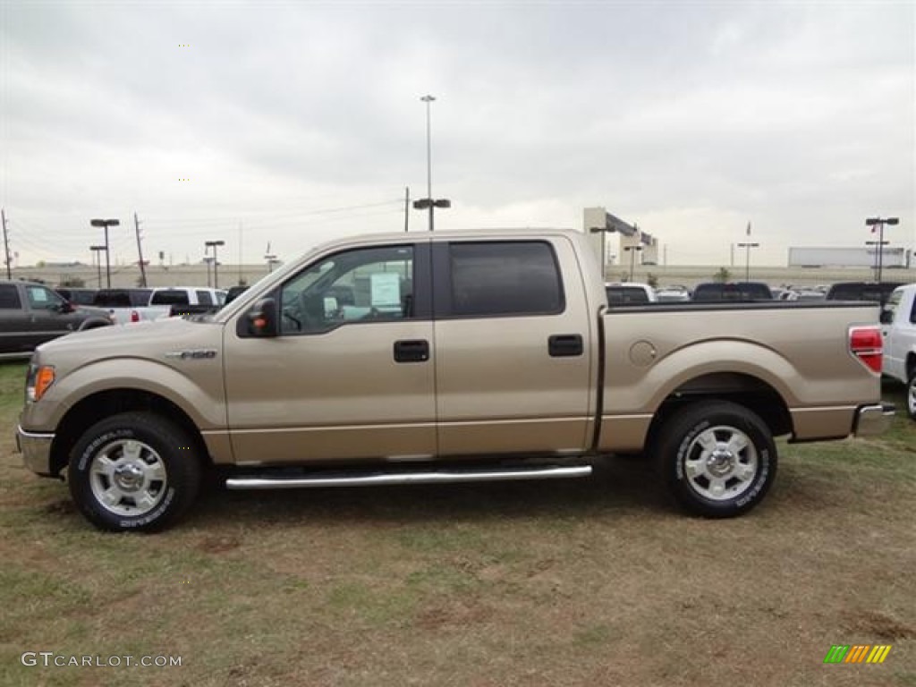 2012 F150 XLT SuperCrew - Pale Adobe Metallic / Pale Adobe photo #4