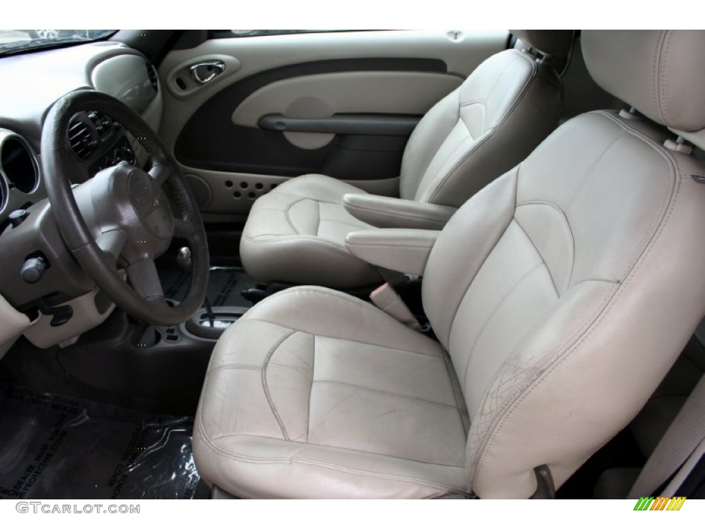 2005 PT Cruiser Touring Turbo Convertible - Linen Gold Metallic Pearl / Taupe/Pearl Beige photo #37