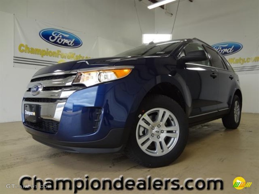2012 Edge SE - Dark Blue Pearl Metallic / Medium Light Stone photo #1