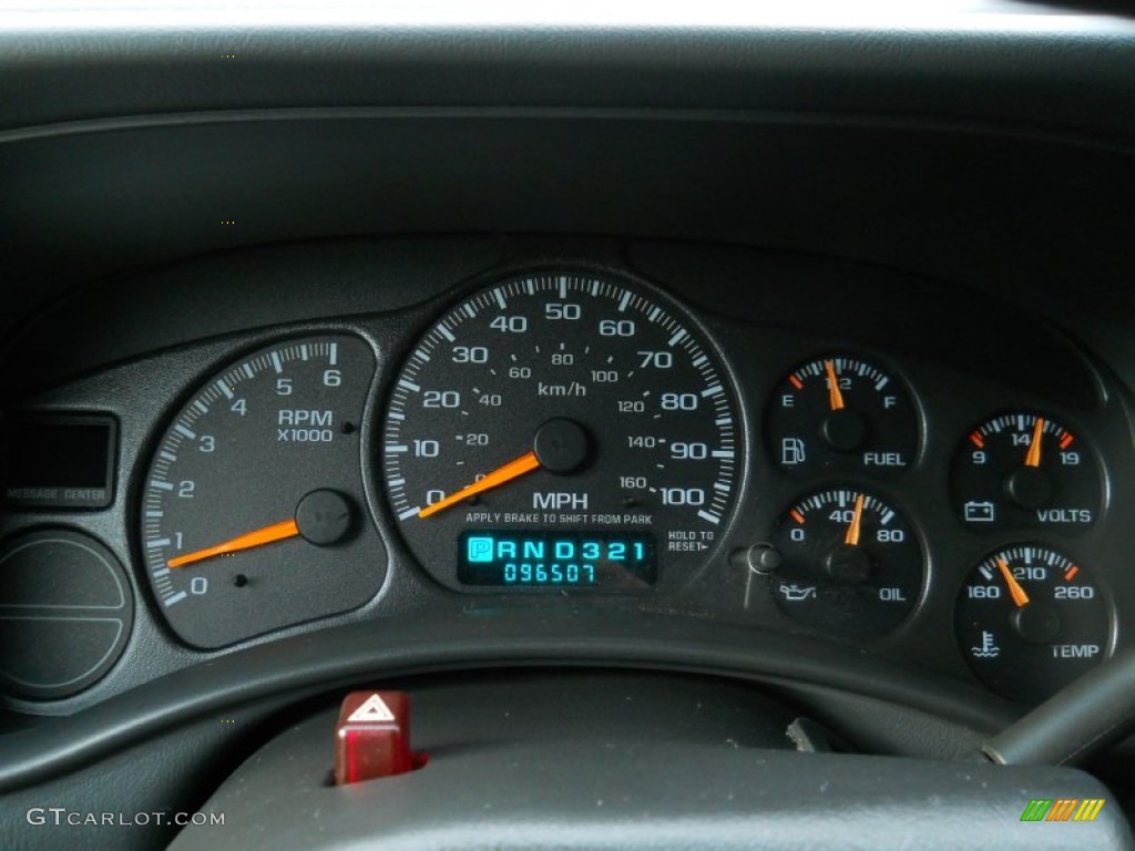 2001 Chevrolet Silverado 1500 LS Extended Cab Gauges Photo #57799954