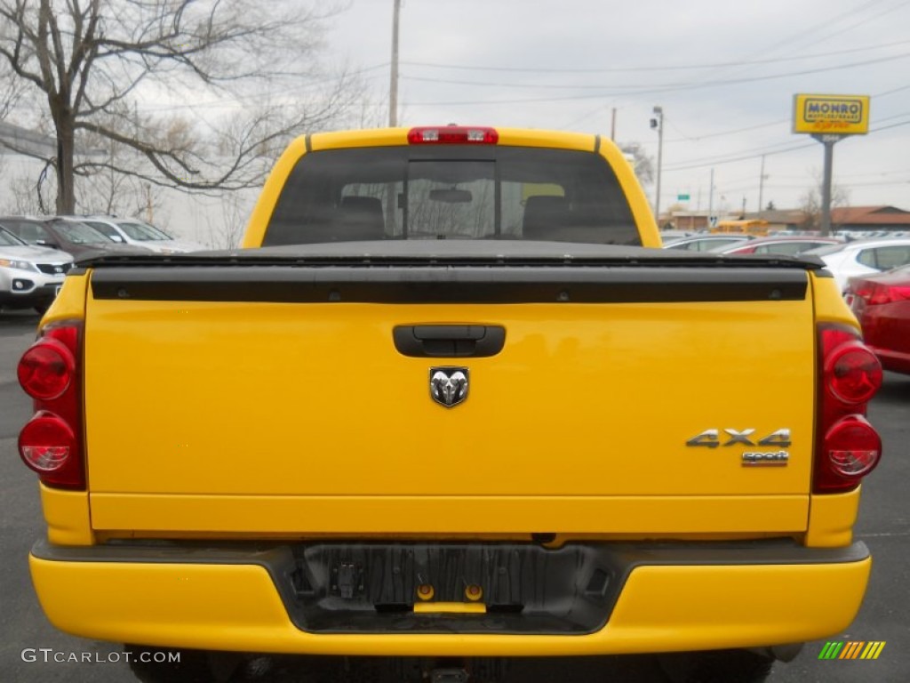 2008 Ram 1500 SLT Quad Cab 4x4 - Detonator Yellow / Medium Slate Gray photo #14