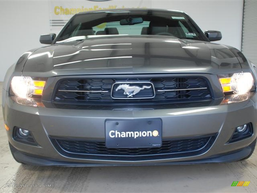 2012 Mustang V6 Premium Coupe - Sterling Gray Metallic / Charcoal Black photo #2