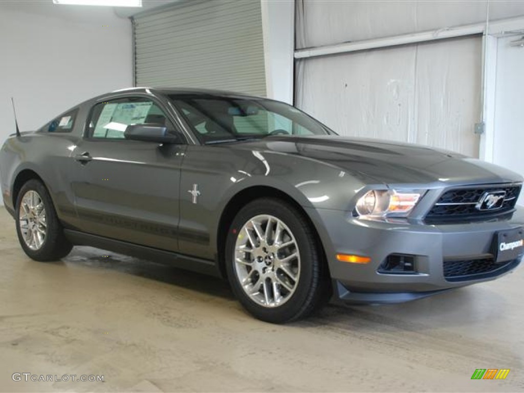 2012 Mustang V6 Premium Coupe - Sterling Gray Metallic / Charcoal Black photo #4