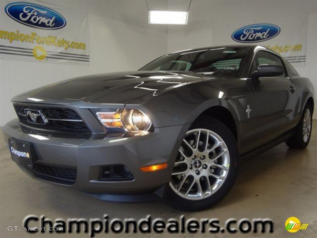 2012 Mustang V6 Premium Coupe - Sterling Gray Metallic / Charcoal Black photo #1