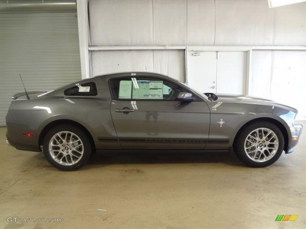 2012 Mustang V6 Premium Coupe - Sterling Gray Metallic / Charcoal Black photo #5