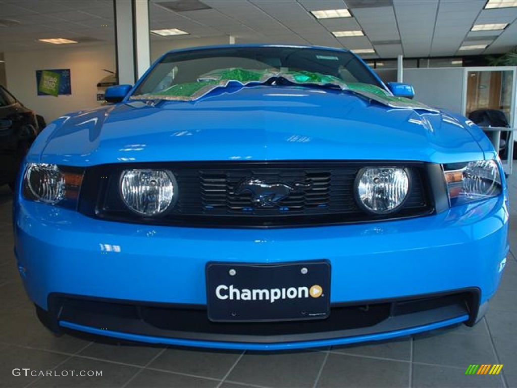 2012 Mustang GT Premium Coupe - Grabber Blue / Charcoal Black photo #2