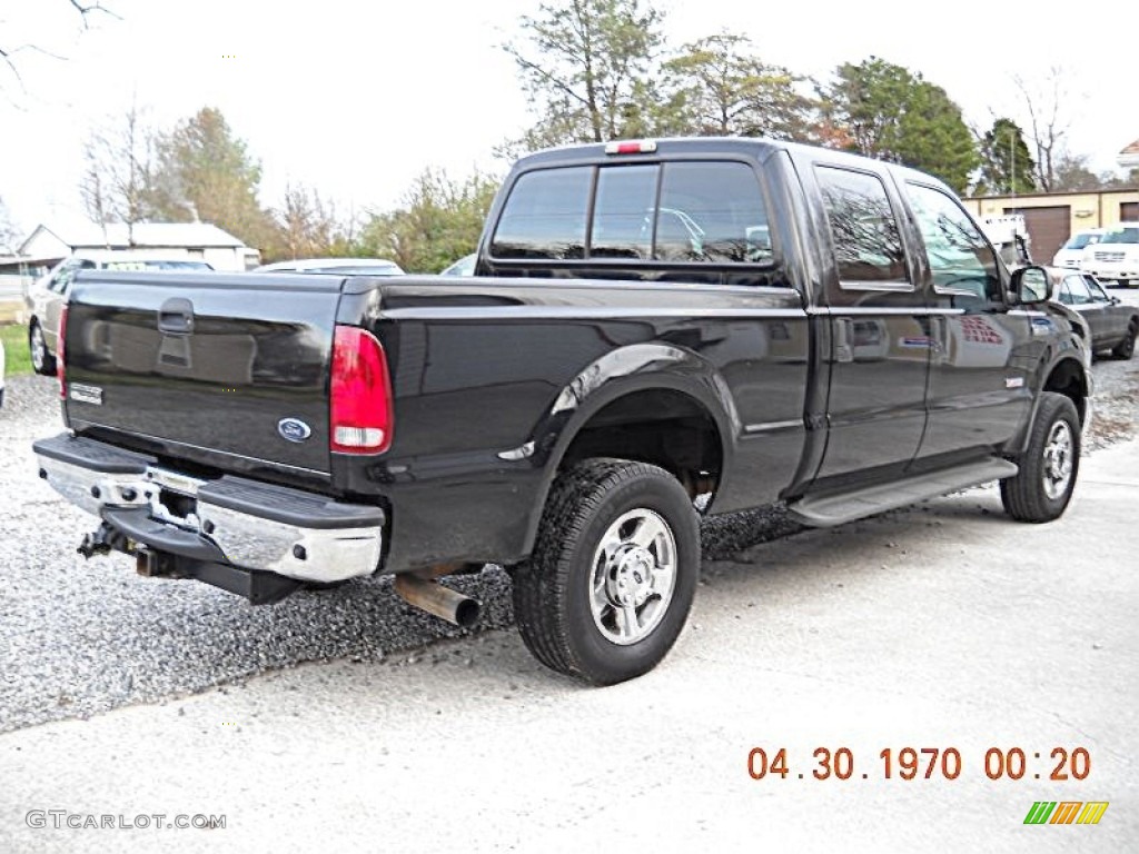 2005 F250 Super Duty Lariat Crew Cab 4x4 - Black / Medium Flint photo #6