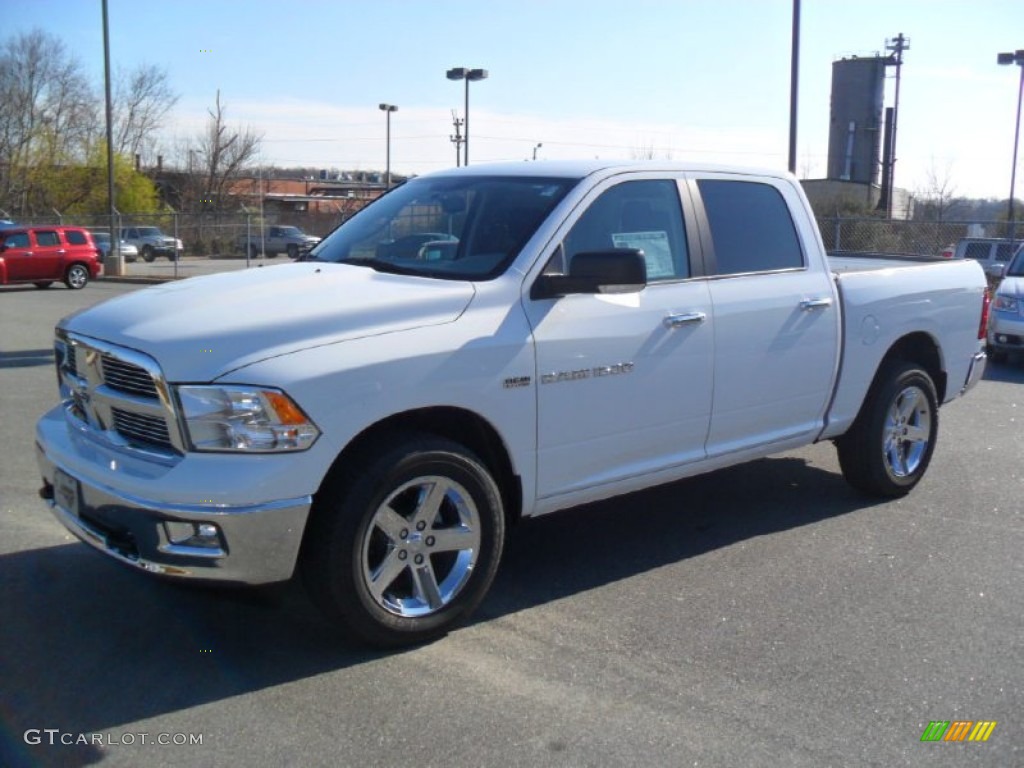 2012 Ram 1500 Big Horn Crew Cab 4x4 - Bright White / Dark Slate Gray/Medium Graystone photo #1