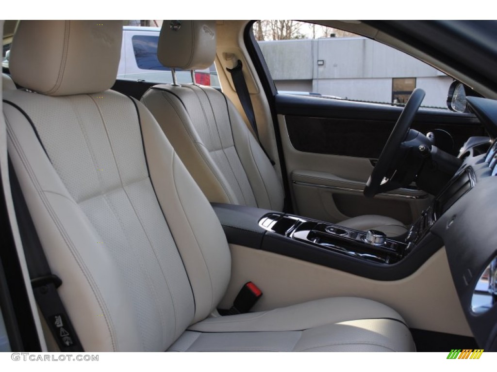 2011 XJ XJL - Frost Blue Metallic / Ivory/Truffle photo #10
