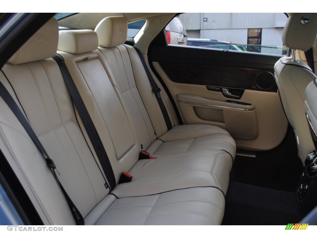 2011 XJ XJL - Frost Blue Metallic / Ivory/Truffle photo #13