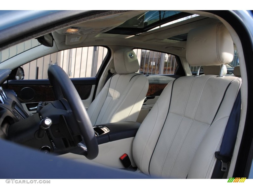 2011 XJ XJL - Frost Blue Metallic / Ivory/Truffle photo #19