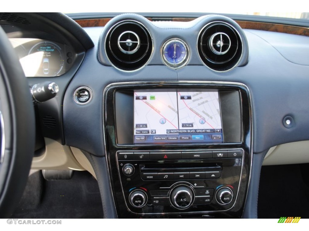 2011 XJ XJL - Frost Blue Metallic / Ivory/Truffle photo #20