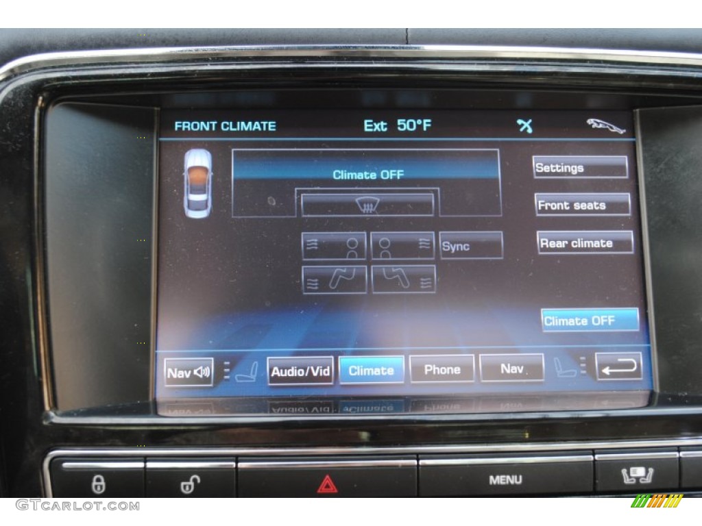 2011 XJ XJL - Frost Blue Metallic / Ivory/Truffle photo #25