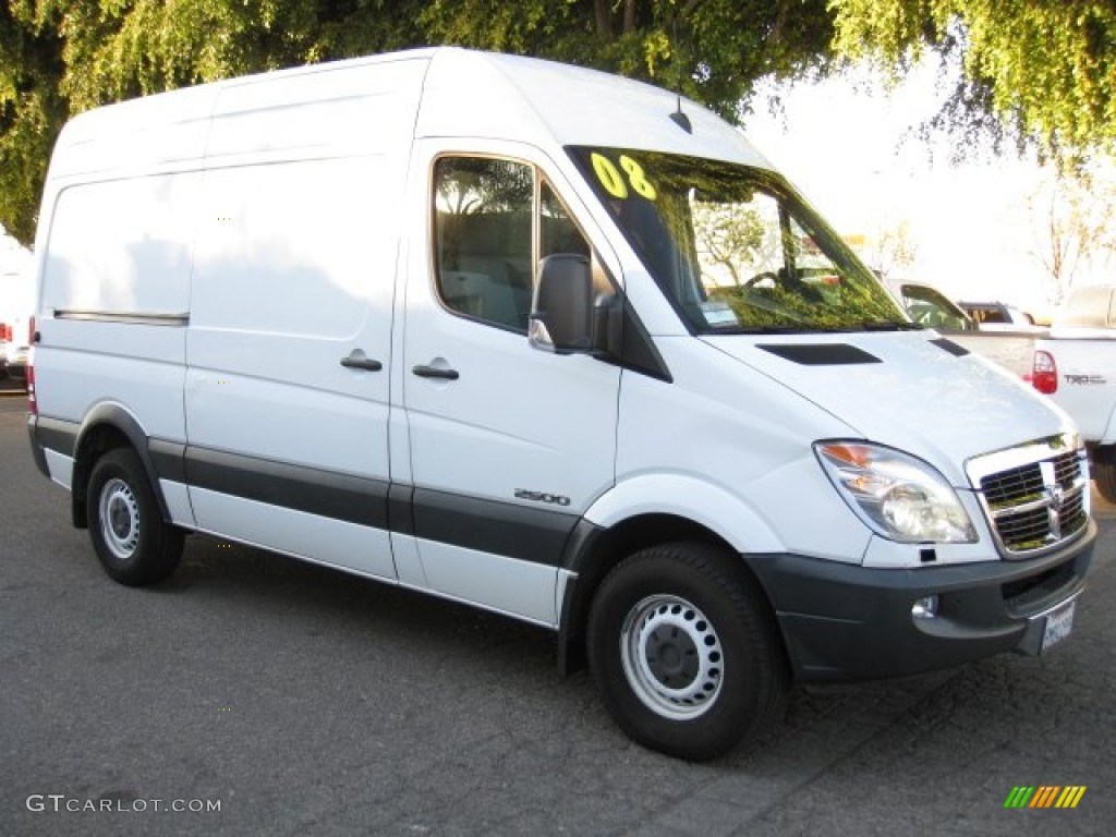 2008 Sprinter Van 2500 High Roof Cargo - Arctic White / Gray photo #1