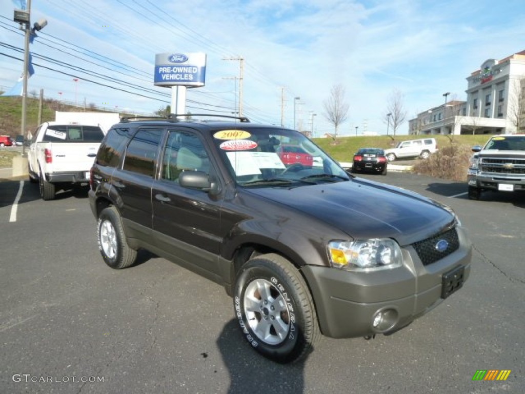 2007 Escape XLT V6 - Dark Stone Metallic / Medium/Dark Flint photo #1