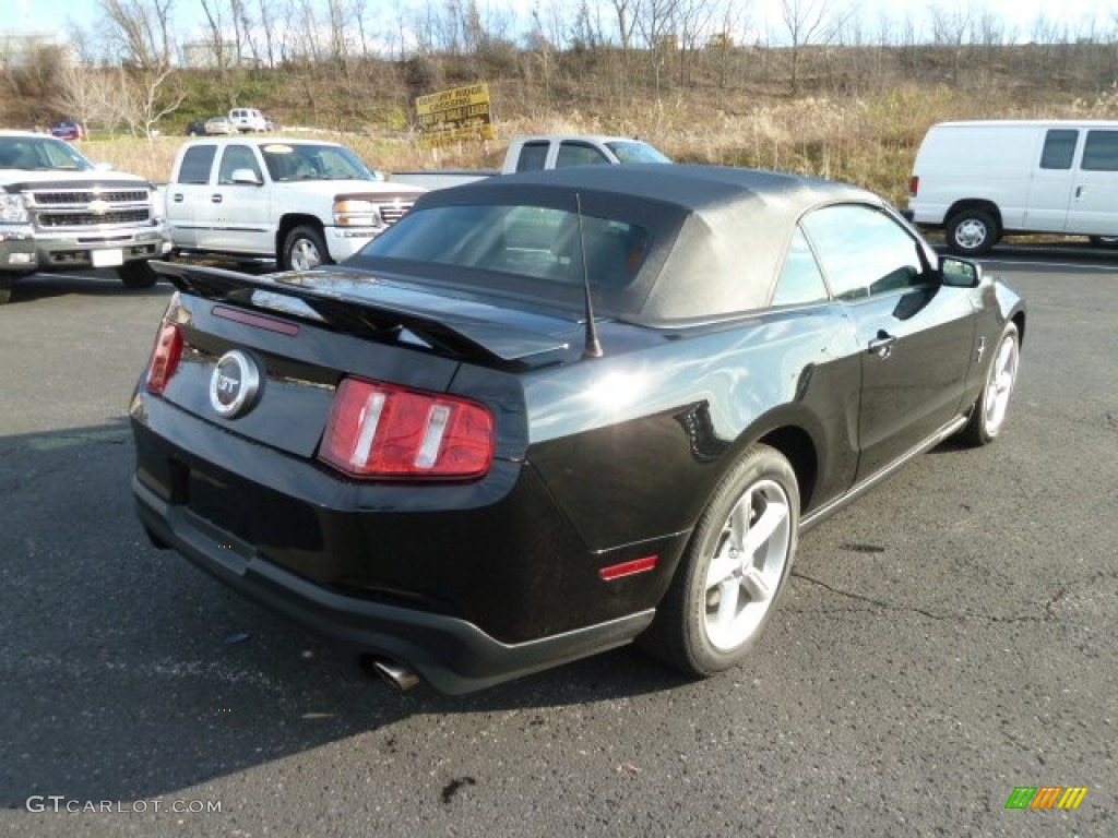 2011 Mustang GT Premium Convertible - Ebony Black / Charcoal Black photo #2