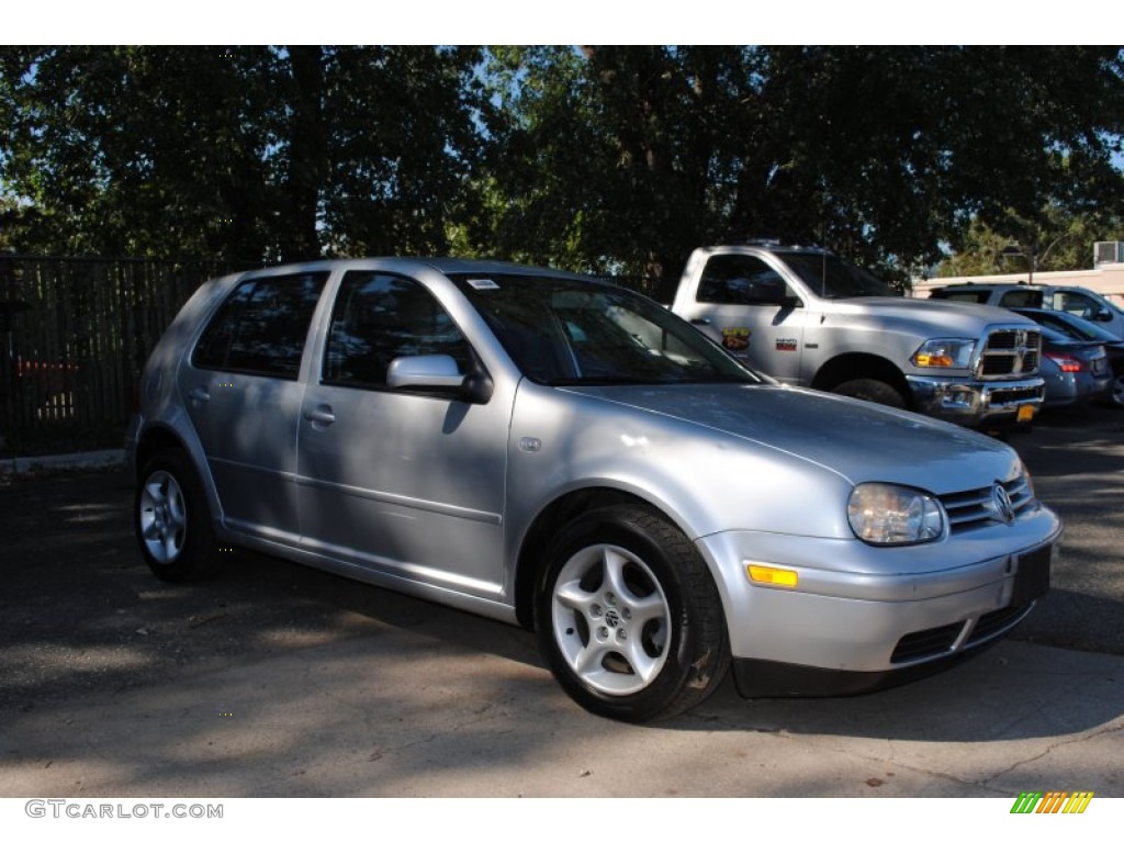 2003 Golf GL 4 Door - Reflex Silver / Black photo #3