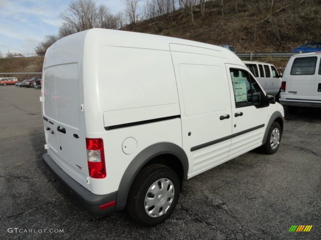 Frozen White 2012 Ford Transit Connect XL Van Exterior Photo #57807371
