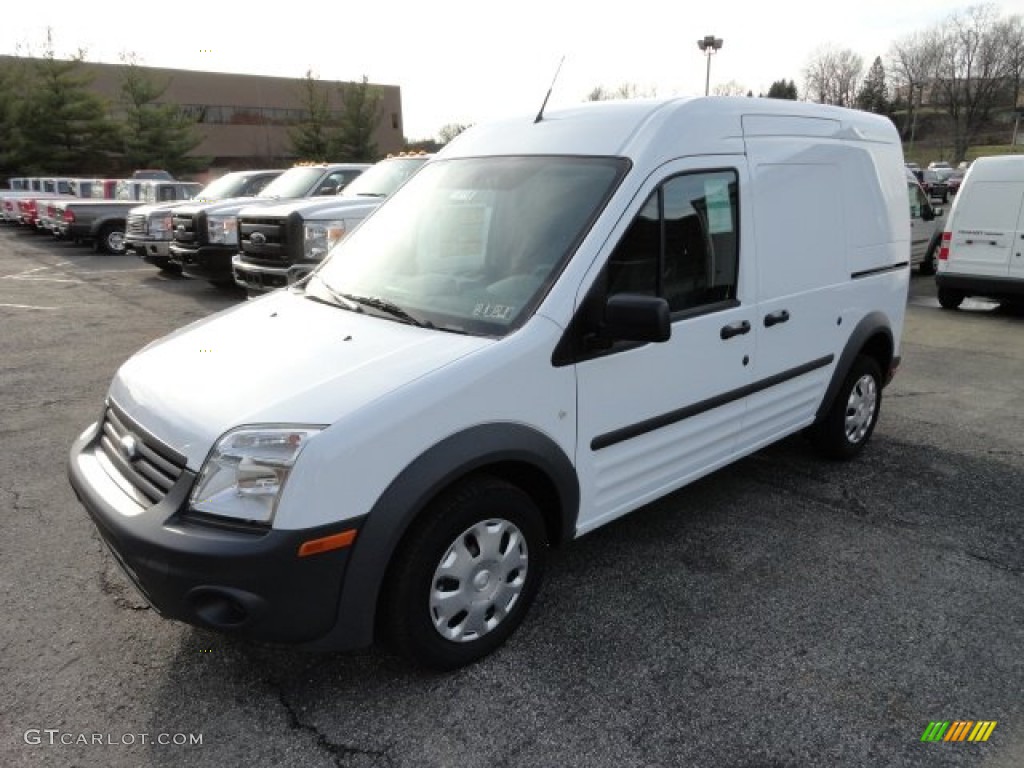 Frozen White 2012 Ford Transit Connect XL Van Exterior Photo #57807404