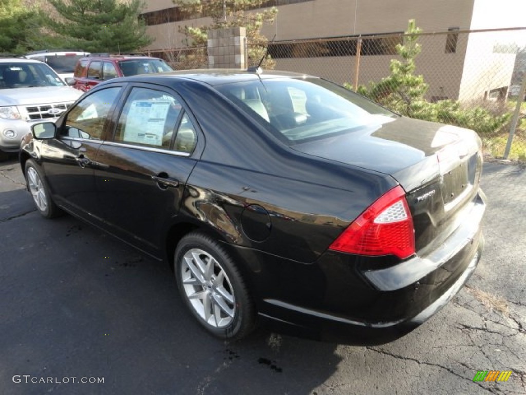 2012 Fusion SEL - Tuxedo Black Metallic / Charcoal Black photo #4