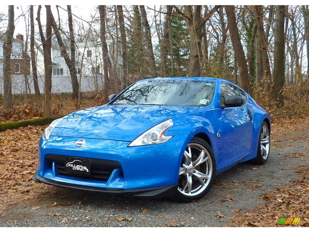 2009 370Z Sport Touring Coupe - Monterey Blue / Gray Leather photo #3