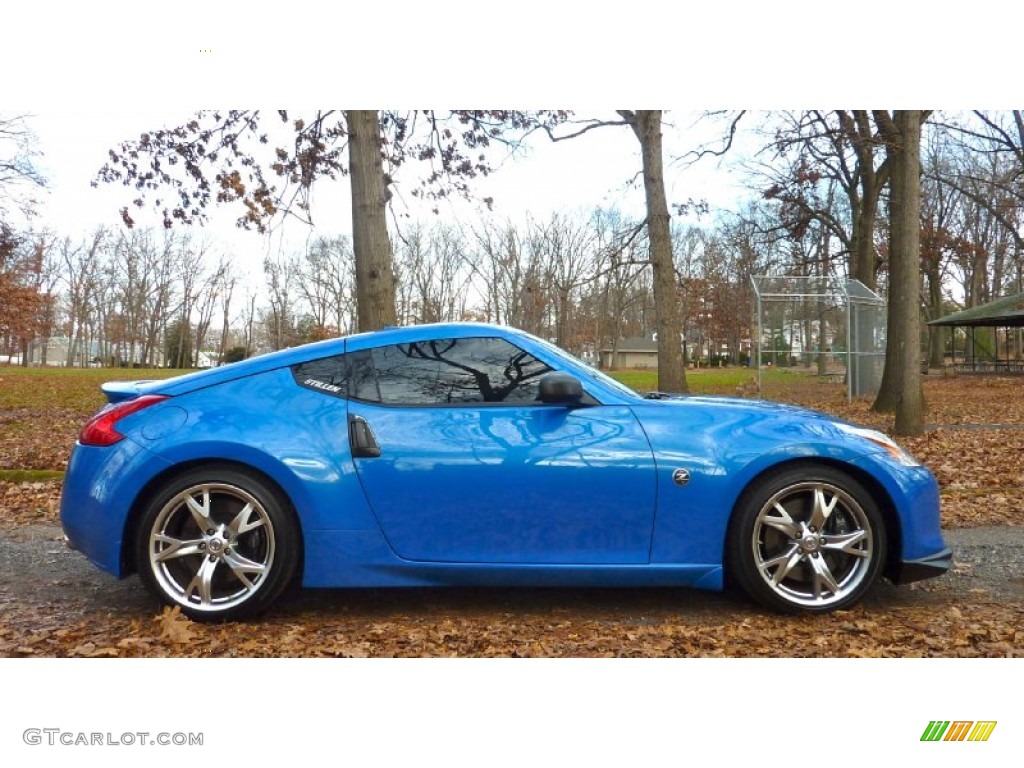 2009 370Z Sport Touring Coupe - Monterey Blue / Gray Leather photo #10