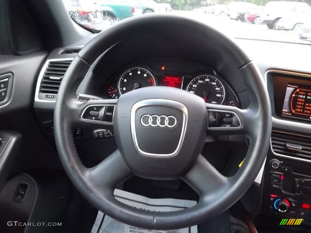 2011 Audi Q5 2.0T quattro Cinnamon Brown Steering Wheel Photo #57810074