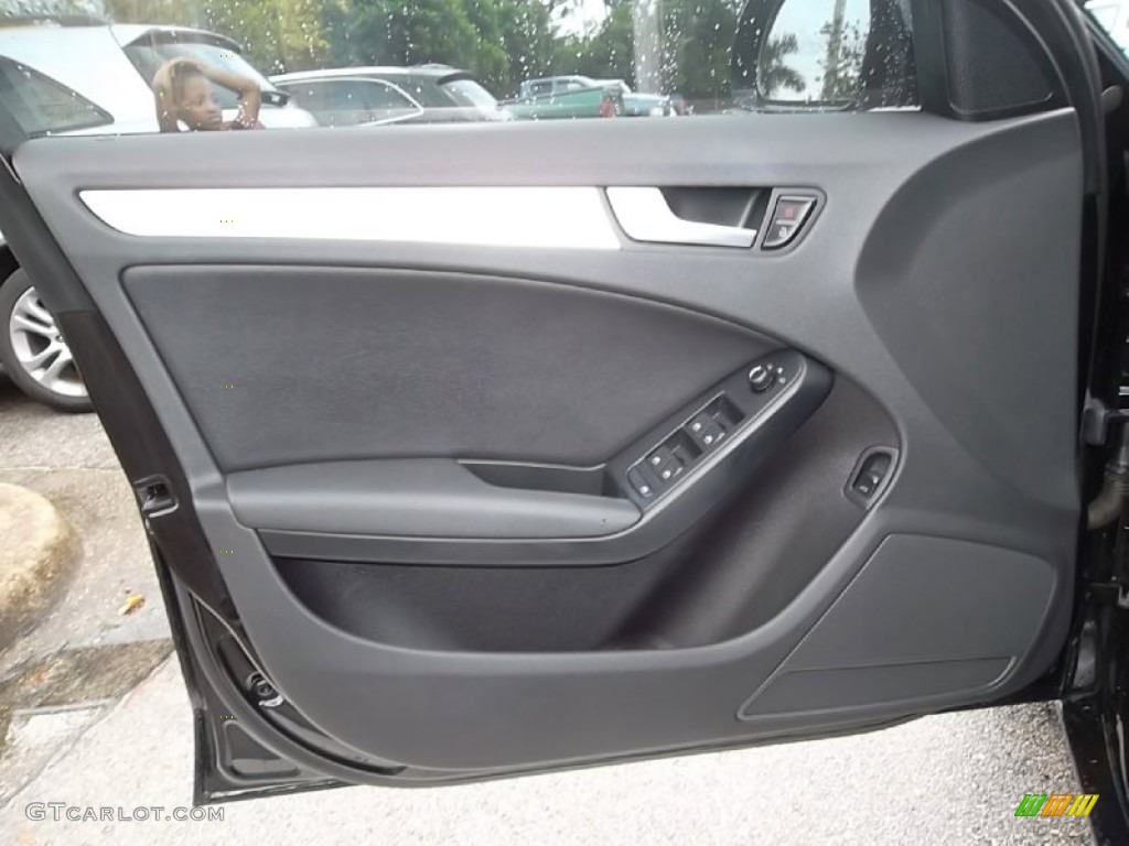 2009 Audi A4 2.0T Sedan Black Door Panel Photo #57810287