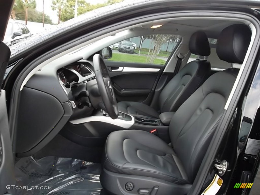 Black Interior 2009 Audi A4 2.0T Sedan Photo #57810296