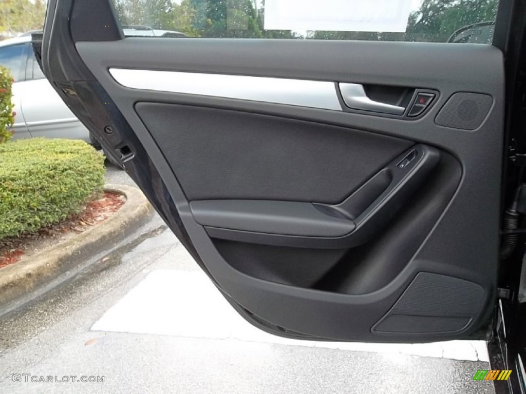2009 Audi A4 2.0T Sedan Black Door Panel Photo #57810314